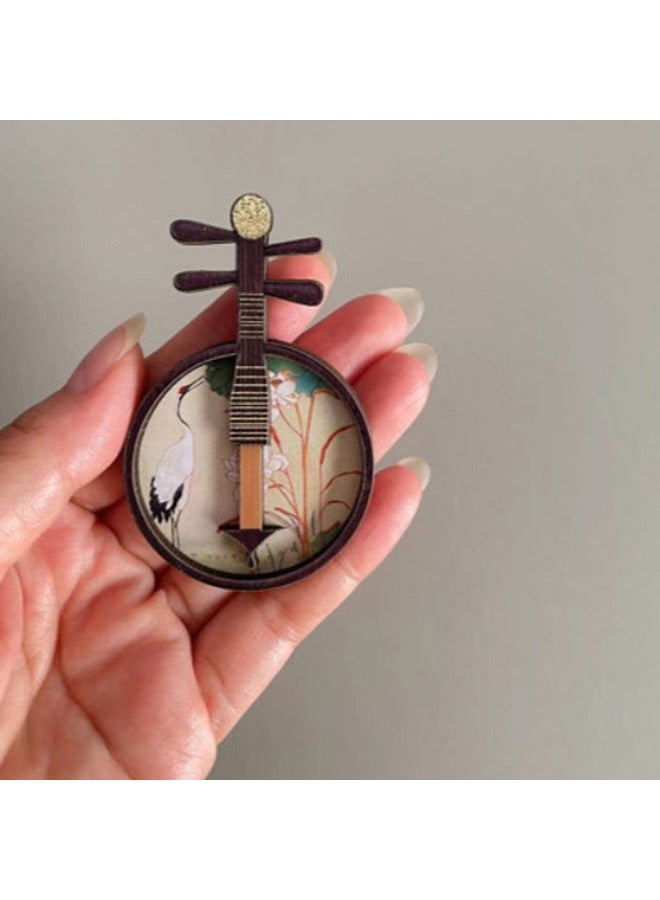 Chinese Musical Instrument Fridge Stickers, 2 Styles - Image 1