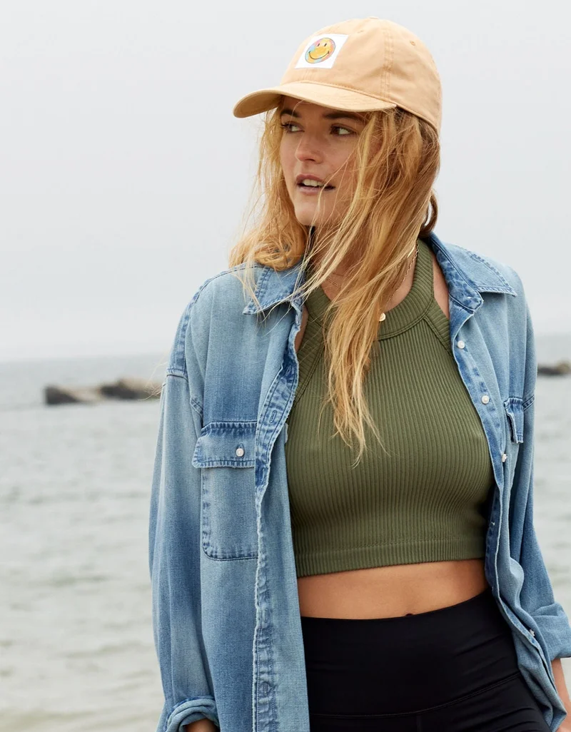 Aerie Aerie Seamless High Neck Bra Top