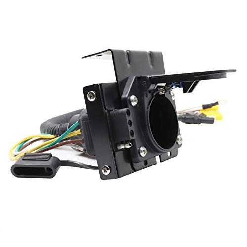 CARROFIX Universal Fit 4-Way to 7-Way RV Blade and 4-Way Flat Female Trailer Wiring Adapter Connector Kit - Image 1
