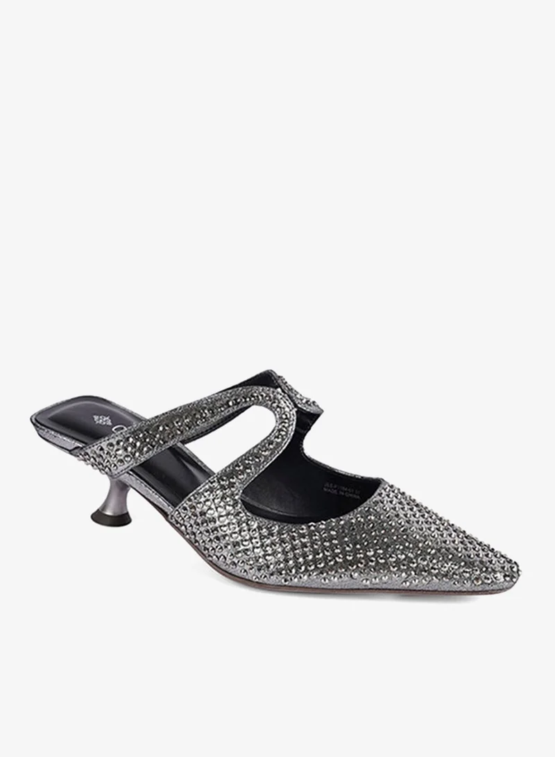 Cuple Ladies  Slip-On Mules embellished