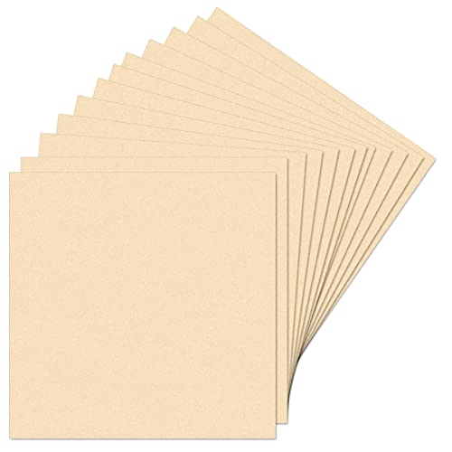PD Craftozone Square Premium MDF Pine Wood 12 inch MDF Boards for Art and Craft - 2.6mm Unfinished Square Wood Slices for Resin Art, Mandala Art,Pyrography, Painting (12 inch x 12 inch, 5) - Image 1