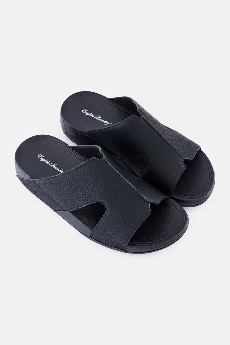English Laundry Men Slip On Arabic Sandals, Black - Image 2