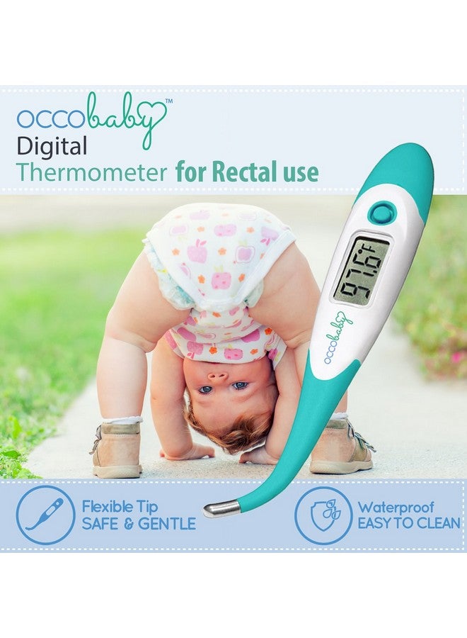 OCCObaby Clinical Digital Baby Thermometer - LCD, Flexible Tip, 10 Second Quick Accurate Fever Read Rectal Oral & Underarm Use - Waterproof Thermometer for Infants & Toddlers - Image 2