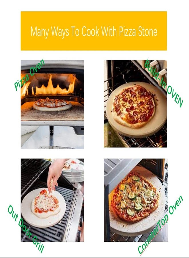 MIC 11' x 0.25' Round Pizza Stone - Image 4
