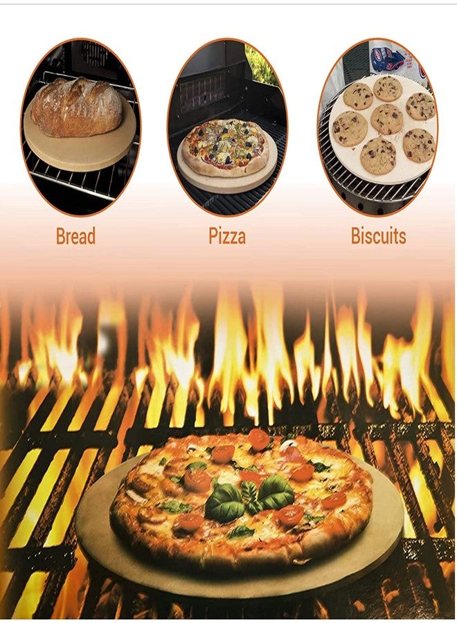 MIC 11' x 0.25' Round Pizza Stone - Image 3