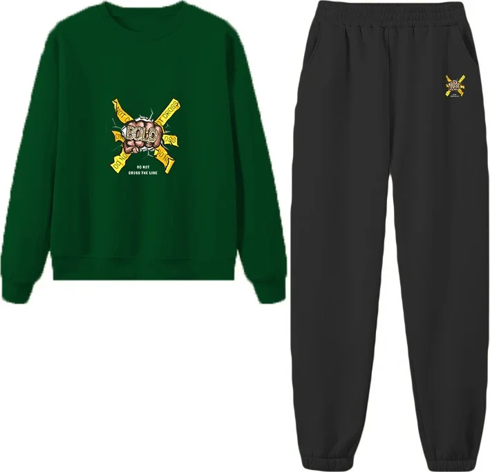 دوغ فش Tracksuit Oversize Bold Printed Tracksuit Green