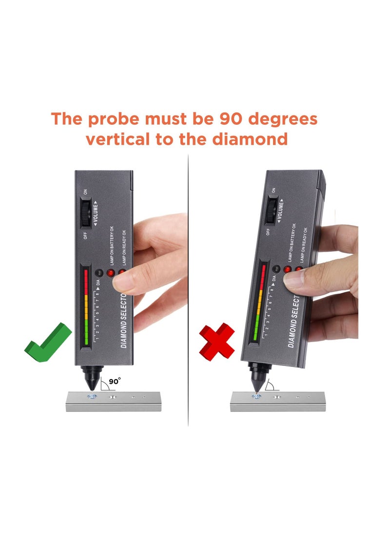 Generic - Professional Jeweller High Accuracy Diamond Tester For Novice and Expert - Diamond Selector II 9V Battery Included - Image 1