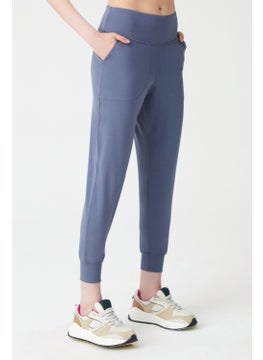 Los Ojos Women's Anthracite High Waist Jogger Sweatpants Joggers  - Image 3