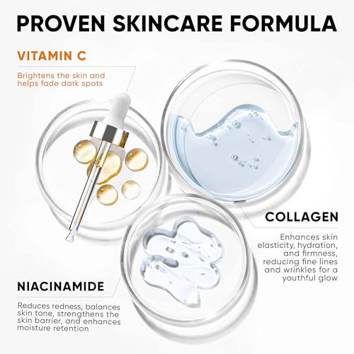Everyouth Vitamin C Serum for Face Stem Cells Niacinamide Hyaluronic Acid Vitamin E AntiAging Retinol Facial Serum with Glycolic Acid Retinal for Brightening Hydrating Firming Skin Made in USA - Image 3