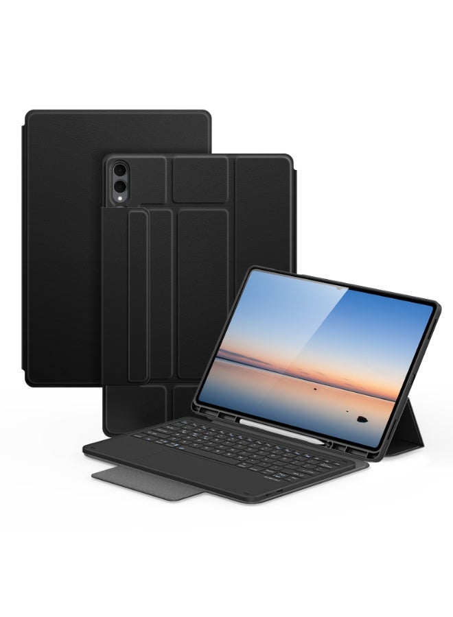 دوكس دوتشيز لوحة مفاتيح مع حافظة متوافقة مع Samsung Galaxy Tab S11 Ultra بحجم 14.6 إنش 2025، لوحة مفاتيح ذكية لاسلكية قابلة للفصل مع لوحة تتبع وحافظة واقية - Image 1