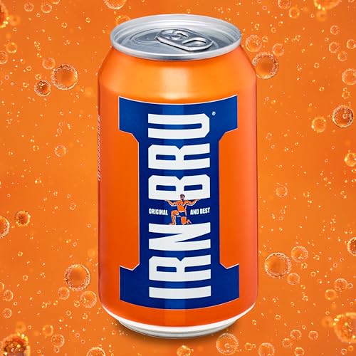 Irn Bru IRNBRU Original Scottish Sparkling Soda Citrus Flavored Carbonated Drink  Sparkling Flavored Soft Drink 32 Flavor Recipe 111 fl oz Cans Pack of 24 - Image 5