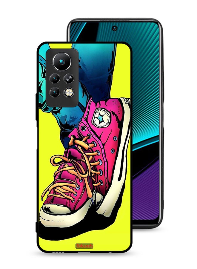 Tolwak Infinix Note 11 Pro Protective Case Cover Canva Shoes Art  - Image 1