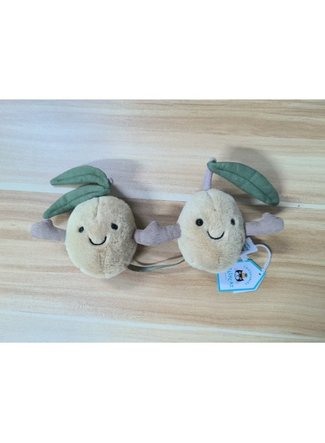 Cute Plush Fruit and Vegetable Series Keychain