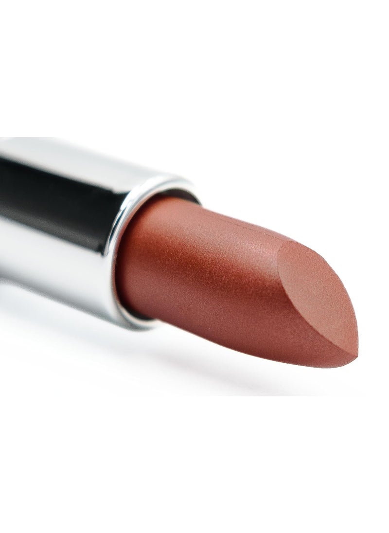 Pure Ziva Cinnabar Deep Red Cinnamon Brown Pearl Creamy Shine Metallic Lipstick Color Moisturizing Paraben Free, No Animal Testing & Cruelty Free Lip Makeup Color 