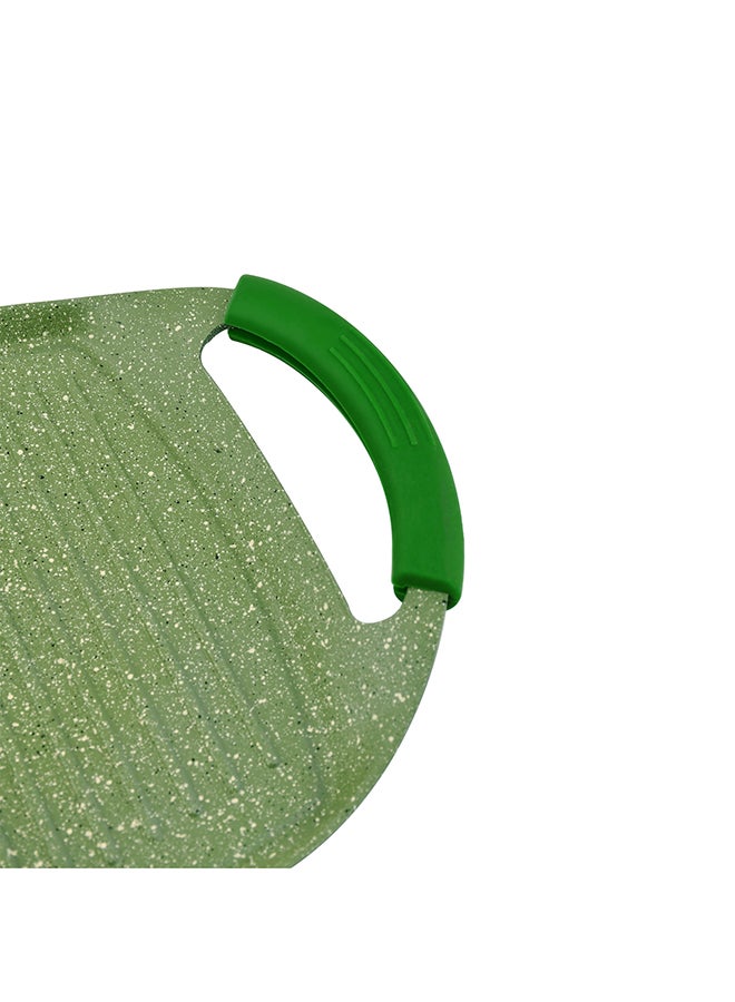 Prestige Granite Non-Stick Aluminium Two Handle Grill Pan Green 47cm - Image 5