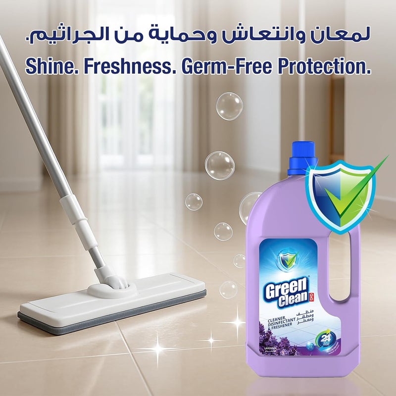 Green Clean Multi-Purpose Cleaner & Disinfectant – Lavender Scent – Cleans & Refreshes Surfaces – 3L - ( BY Al Emlaq ) - Image 5