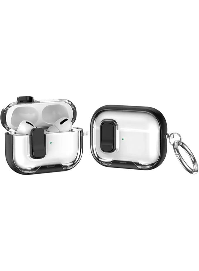 فكرة Fekra لحافظة Airpods Pro 3، حافظات بأقفال أمان لـ Apple Airpod Pro 3 (2025) مع حامل هاتف وحماية من السقوط غطاء حافظة Air pods Pro3 للرجال والنساء مع سلسلة مفاتيح - Image 1