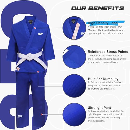 Starpro Judo Gi for Kids, Men & Women – 350g Single Weave Lightweight & Durable Training Uniform - Image 3