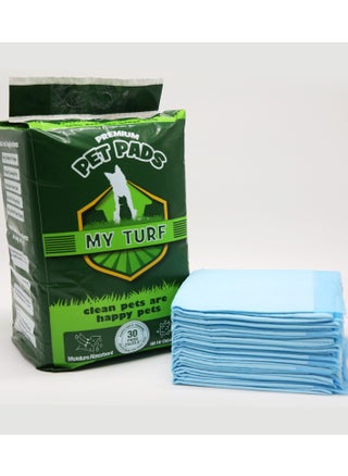 MY TURF Puppy Ultra Absorbent Training Pads For Dogs 60CM X 90CM Large Size (30 Pads) With 6 Layer Safety, Dog Training Pads, Dog Pee Pads, Large Puppy Pads, Puppy Toilet Training, , White… - pzsku/ZD53A74FD4BA8FEEA0655Z/45/_/1708414803/950a0dba-b45a-4cc2-9c83-5577ad69fcb8
