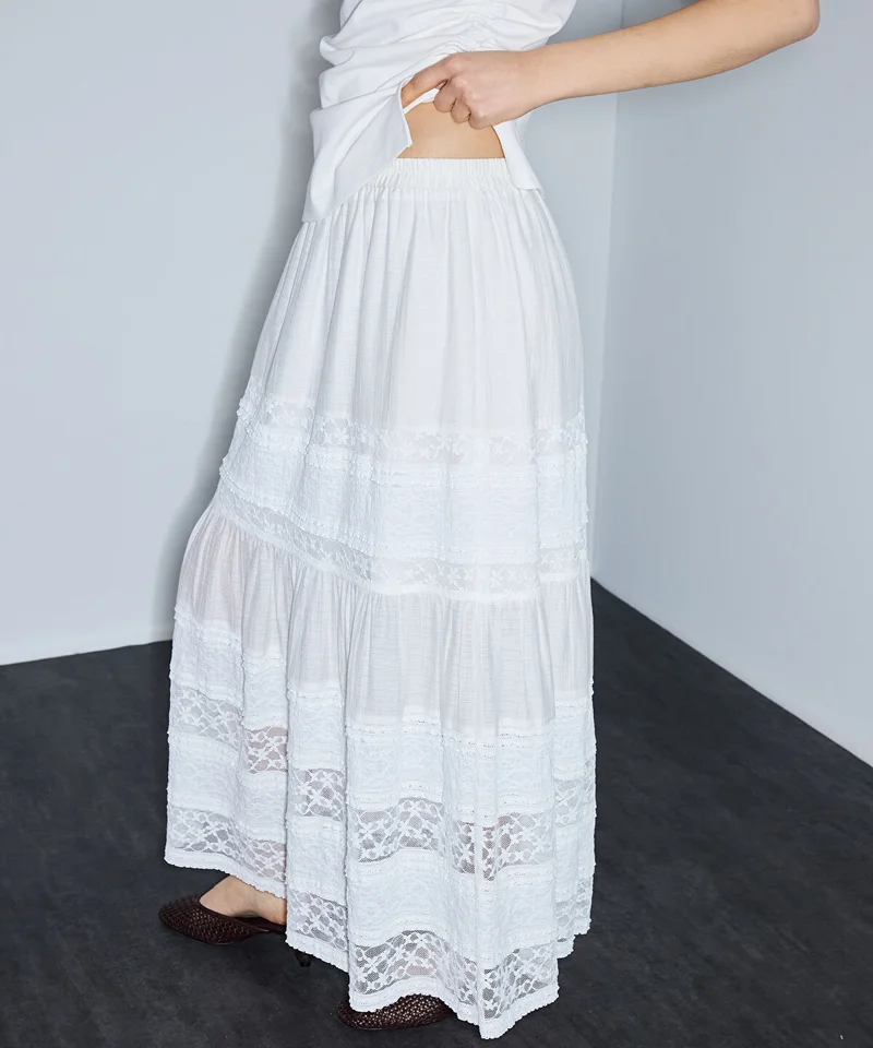 Ipekyol  Lace-Trimmed Maxi Skirt for Women | Best Price UAE