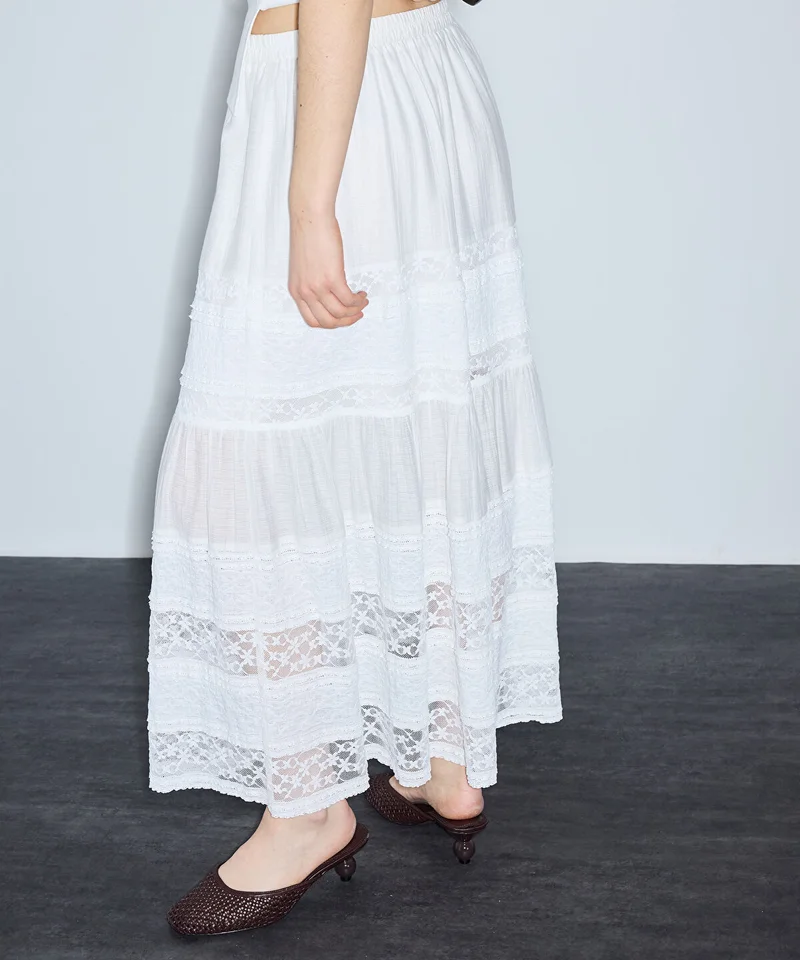 Ipekyol  Lace-Trimmed Maxi Skirt for Women | Best Price UAE