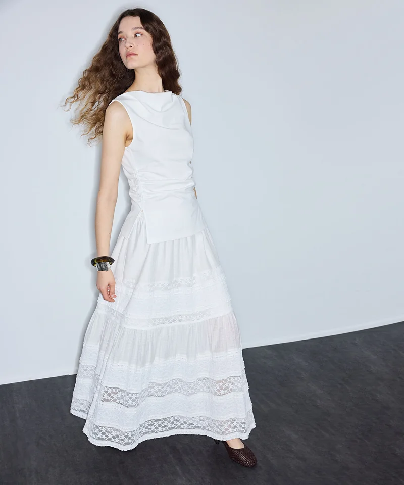 Ipekyol  Lace-Trimmed Maxi Skirt for Women | Best Price UAE