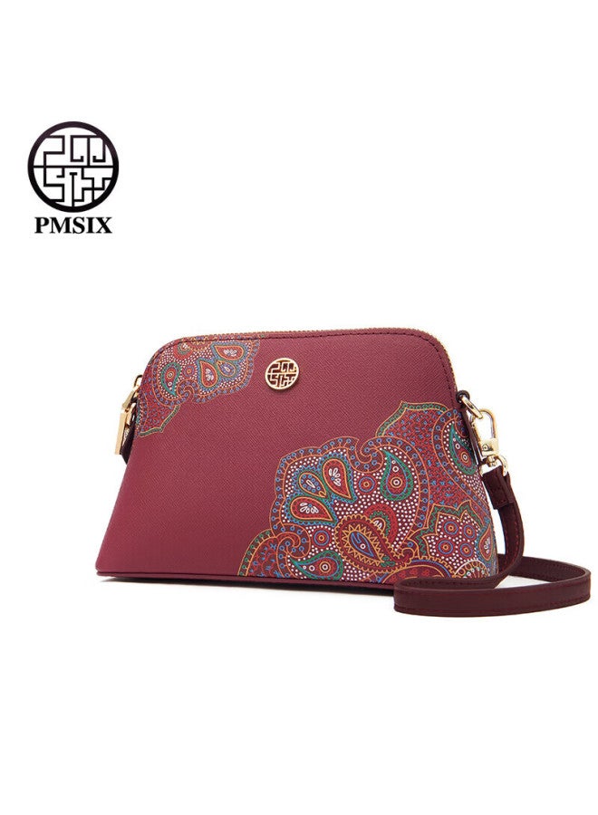Pmsix Women's Handbag, Mother's Birthday Gift, Chinese-style Crossbody Clutch, Fashionable Versatile Elegant Ladies' Shoulder Bag - Image 1