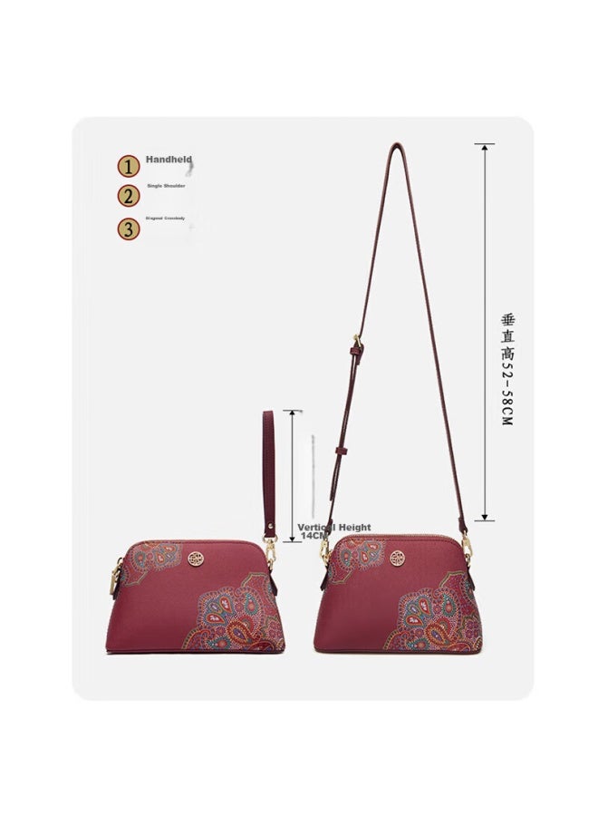 Pmsix Women's Handbag, Mother's Birthday Gift, Chinese-style Crossbody Clutch, Fashionable Versatile Elegant Ladies' Shoulder Bag - Image 5