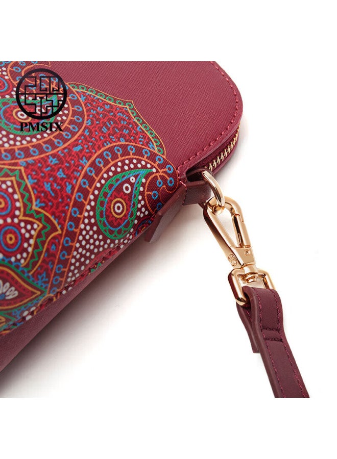Pmsix Women's Handbag, Mother's Birthday Gift, Chinese-style Crossbody Clutch, Fashionable Versatile Elegant Ladies' Shoulder Bag - Image 3