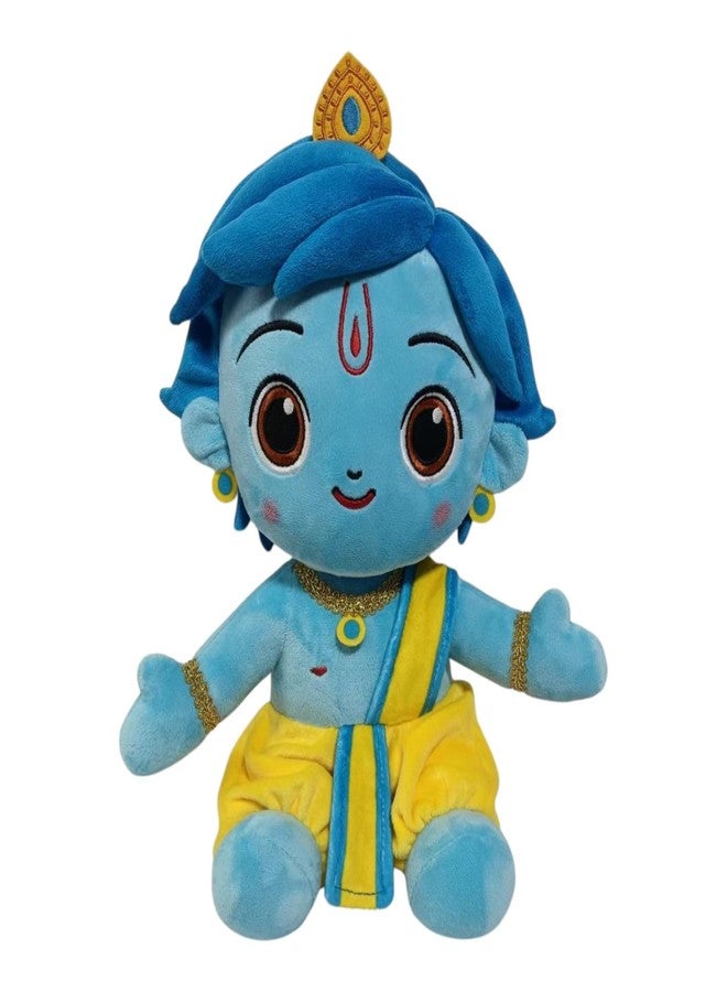VEDA Bal Krishna Plush Stuffed Toy, Soft Indian God Character, 30 cm, Multicolor, Ultra-Premium Fabric, Gift for Kids - Image 1