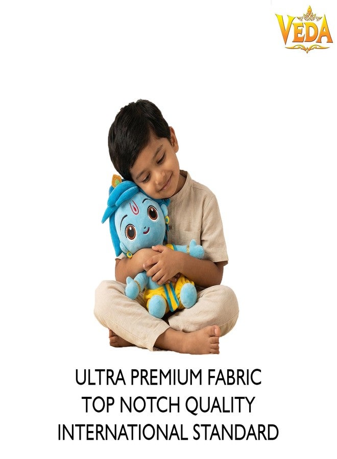 VEDA Bal Krishna Plush Stuffed Toy, Soft Indian God Character, 30 cm, Multicolor, Ultra-Premium Fabric, Gift for Kids - Image 2