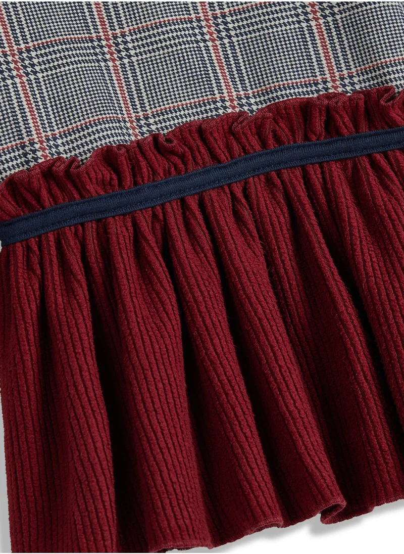 Dirkje Dirkje Dark Red Long Sleeve Dress