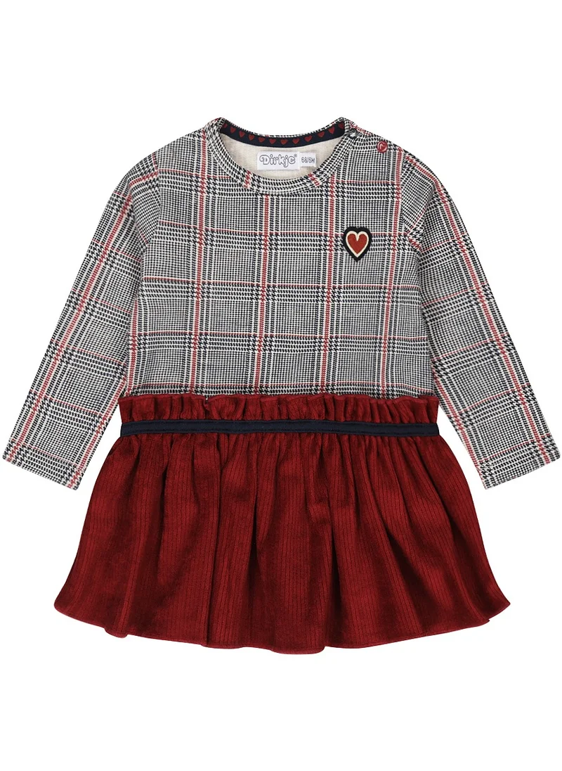 Dirkje Dirkje Dark Red Long Sleeve Dress