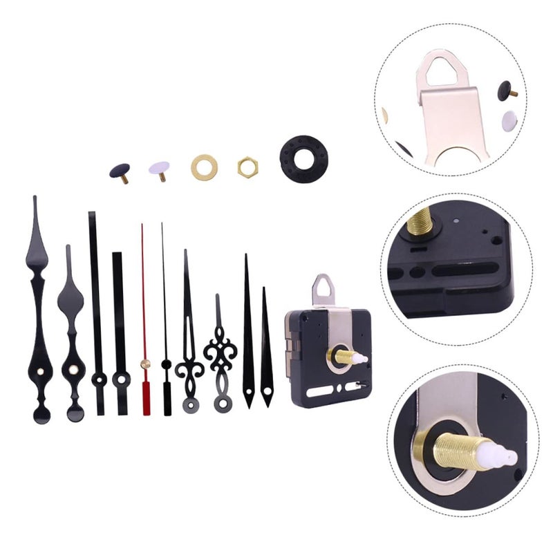 Long Shaft Metal Clock Movement DIY Replacement Parts Set - Image 5