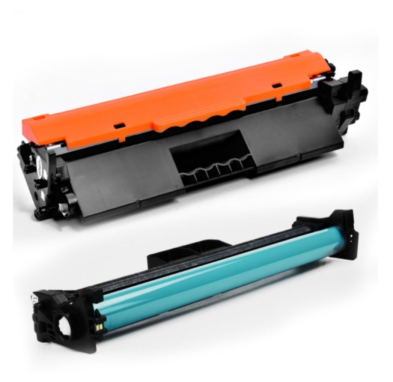 علبة حبر طابع أسود: CF217A عالية الأداء - علبة حبر طابع من السهل التثبيت لأجهزة الطابعة HP LaserJet Pro M102a M102w MFP M130a M130nw M130fn M130fw - Image 1