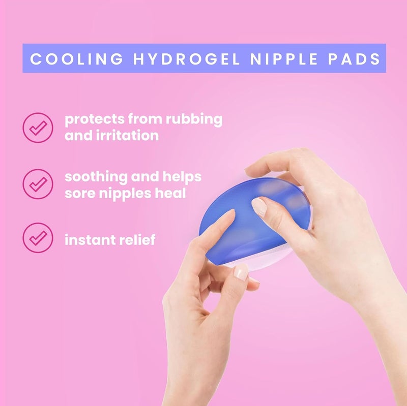 Lavie Soothing Gel Pads, Instant Cooling Relief for Sore Nipples, Made Without BPA, Hydrogel Pads for Breastfeeding, Aloe Vera Infused 16 Count - Image 3