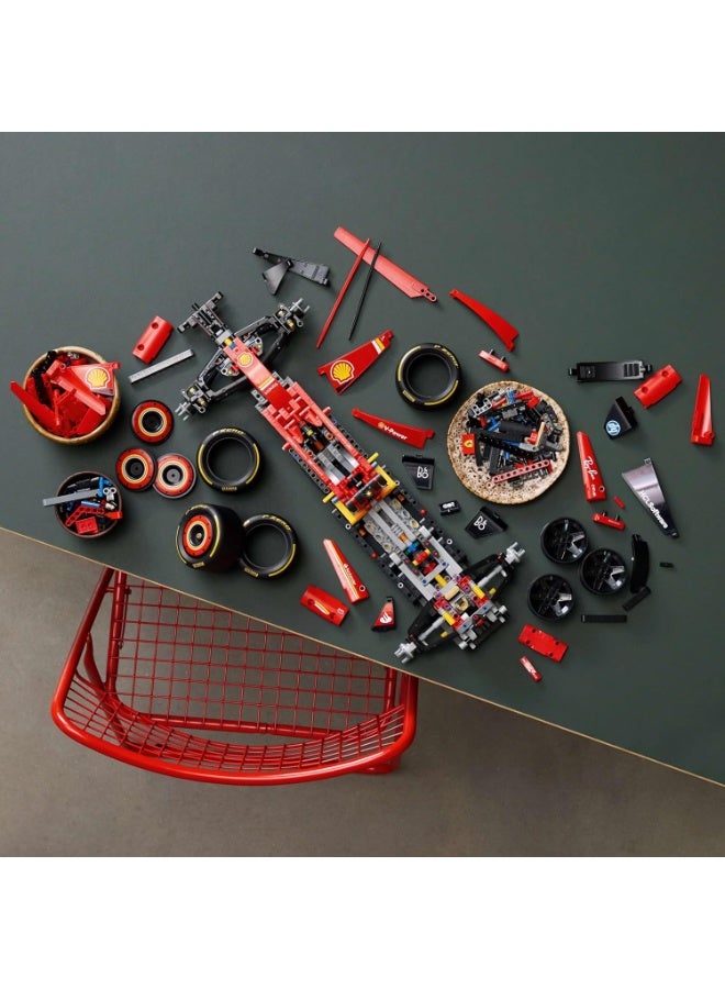 LEGO Technic Ferrari SF-24 F1 Car Model - Collectible Formula 1 Set with 1:8 Scale V6 Engine, Gear Box, Steering & DRS - Gift Idea for Adult & Teenage Racing Fans 42207 - Image 5