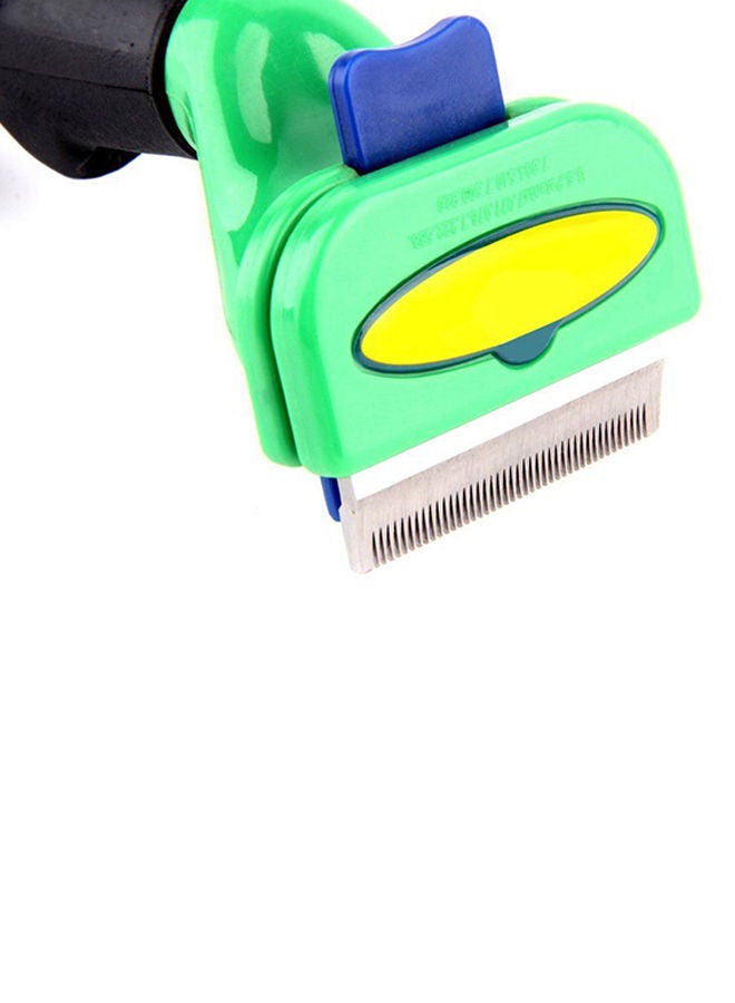 Loquat Long And Short Hair Grooming Brush Tool Green/Black Smallyard - Image 5