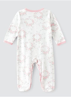 Tiny Hug Girls Sleep Suit with Mittens, Soft and Comfortable Sleepwear for Girls  - Image 2