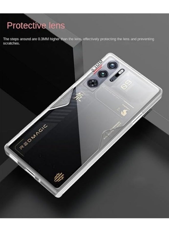 General Compatible with Red Magic 9 Pro/Pro Plus Clear Case, No-Yellowing Full Body Protective Cover Phone Case, Shock-Absorbing Corners, Scratch Resistant, Military Grade Protection  - Image 3