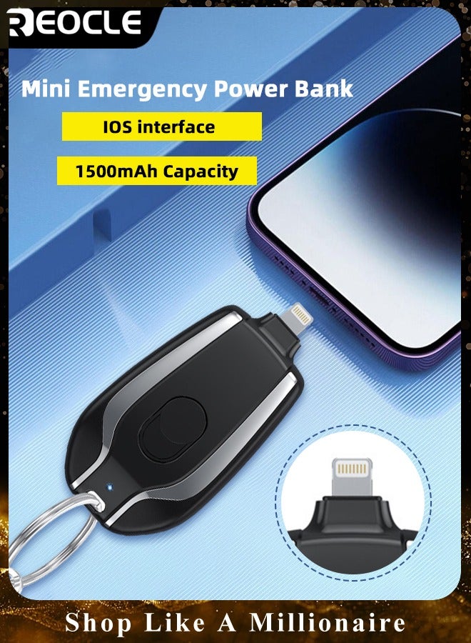 Mini Portable Charger Power Bank 1500mAh Portable Phone Charger UltraCompact PD Fast Charging Battery Pack for iPhone 14/14 Plus/14 Pro Max/13/Pro Max/12 and More