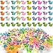 Cidinge 220 Pcs Mini Resin Ducks Luminous Tiny Ducks Miniature Duck Glow in The Dark for DIY Garden Dollhouse Duck Accessories Micro Landscape Aquarium Party Decor - Image 2