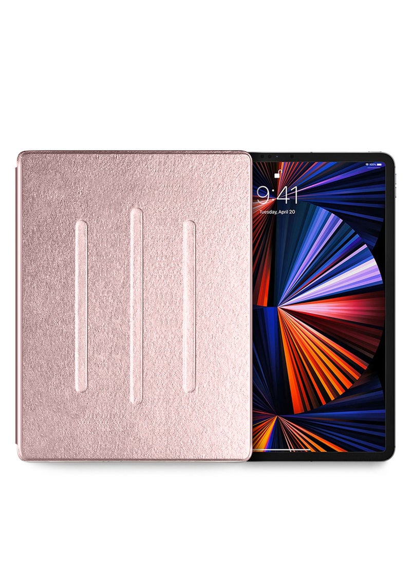Wtech Folio Flip Trifold Leather Stand Case Cover for Apple iPad Pro 12.9 inch 2021 - Image 1