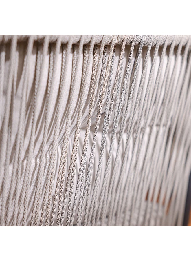 DANUBE HOME Majestic 4-Seater Outdoor Sofa Set | Steel Frame Garden Furniture | Modern Design Patio Sofaset | Outdoor Seating Table And Chairs For Lawn Garden-Grey/Black - Image 4