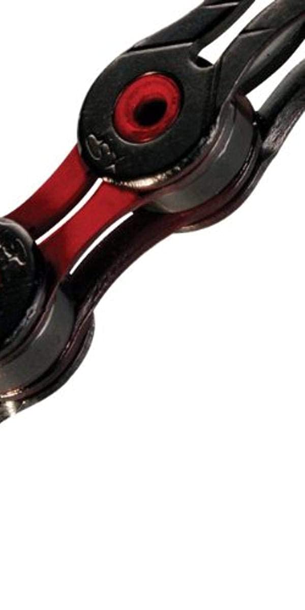 KMC 10-Speed DLC10 Series High-Performance Chain | for Road/Mountain/Gravel | Shimano, SRAM, and Campagnolo Compatible | 116 Links, Missing Link Included | Red - Image 3