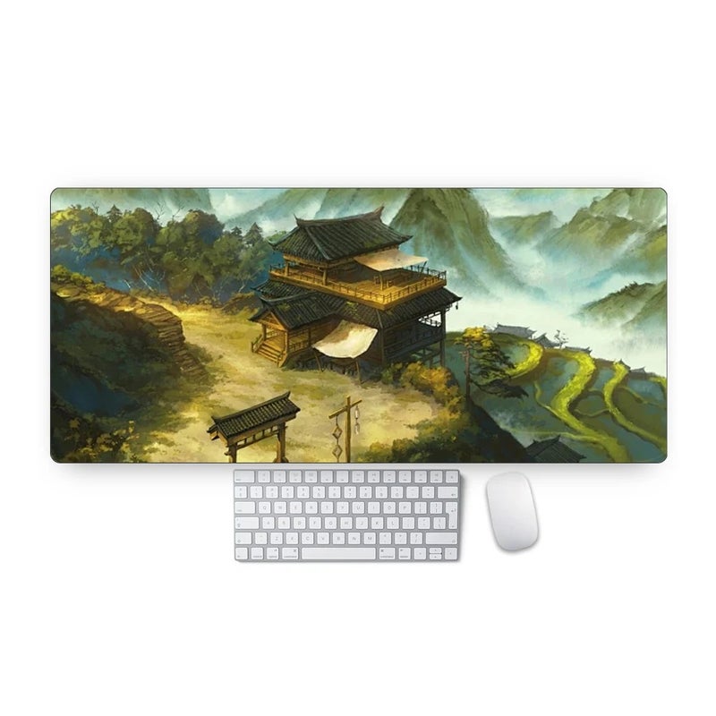 Y&D Durable PU Leather Keyboard Desk Mat - Waterproof Large Office Computer Gaming Mouse Pad with Logo Design - Image 5