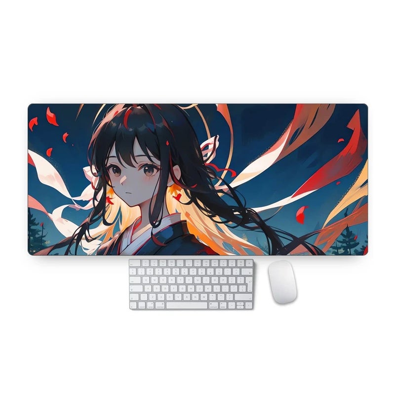 Y&D Durable PU Leather Keyboard Desk Mat - Waterproof Large Office Computer Gaming Mouse Pad with Logo Design - Image 1