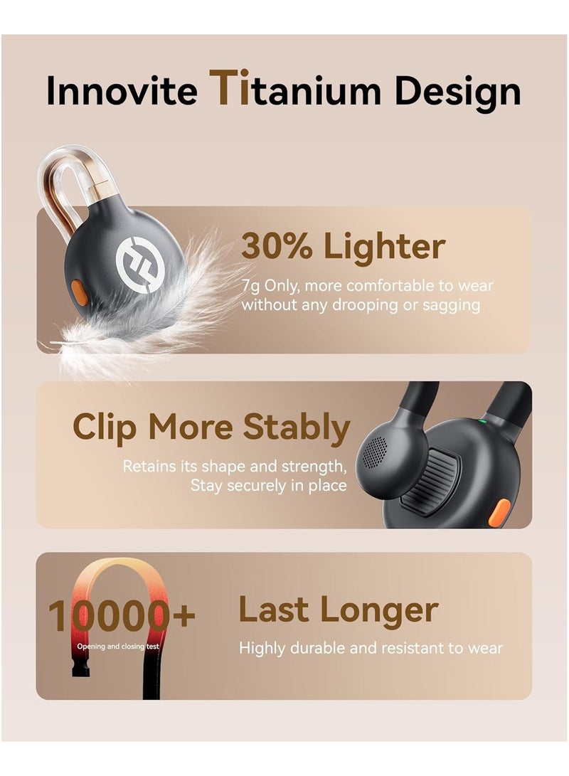 هولي لاند Lark M2S ميكروفون لاسلكي صغير كومبو – مستقبل كاميرا + مستقبل Type-C | ميك خفيف الوزن 7غ، مدى 300م، مشبك تايتانيوم | للـ DSLR، آيفون، أندرويد، لابتوب | للبث، التدوين، التعليم، البودكاست - Image 3