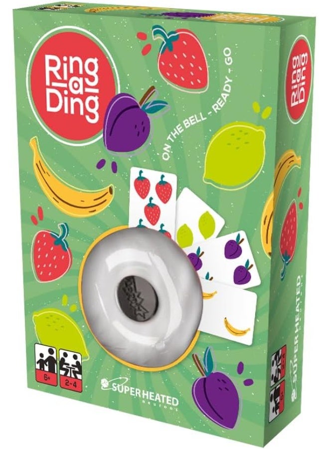 SUPERHEATED Neurons SuperHeated Neurons Ring A Ding: Halli Galli | 2-6 Players | Official Version | English, Arabic and French Language | Ages 5+ | Board Game | Original Made In China  - Image 1