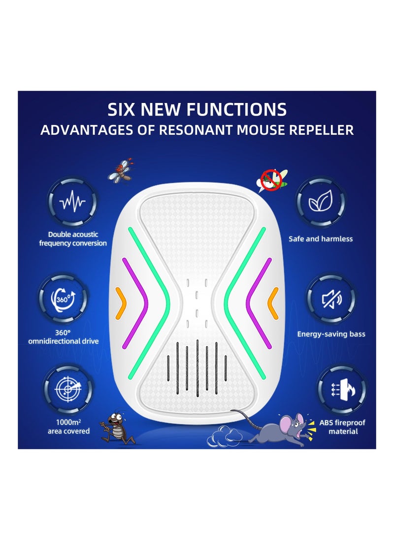 Generic 4 Pack Ultrasonic Pest Repeller Plug in Mouse Repellent Indoor Ultrasonic Repellent Rodent Repellent with Dual-Frequency Ultrasonic Wave for Spiders Flies Ants Mice Rats Roaches - Image 5